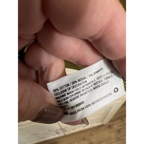 NWT JoyLab size XS tie dye sweatshirt top green & black - Picture 3 of 4